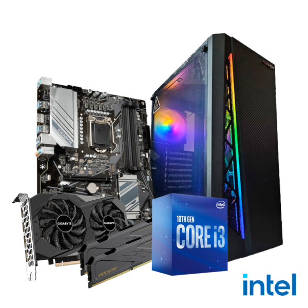 PC GAMER INTEL CORE I3 10100F + RTX 3050