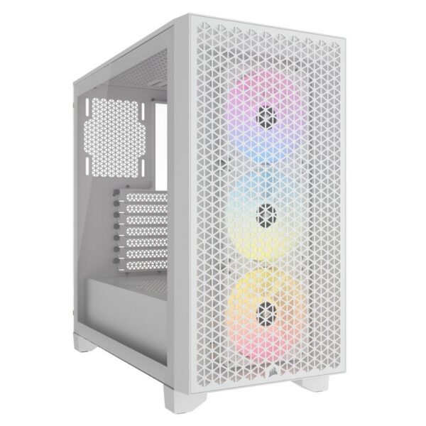 GABINETE CORSAIR 3000D RGB AIRFLOW TG WHITE