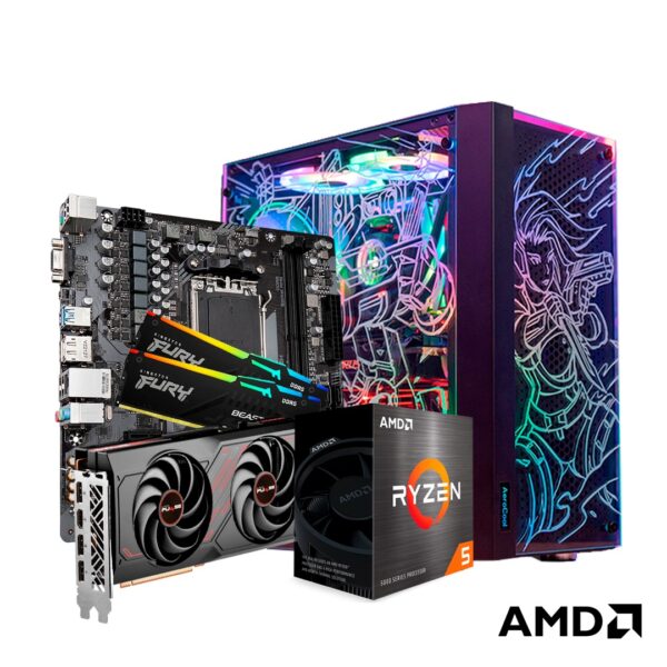 PC GAMER AMD RYZEN 5 5600X + RX 7600