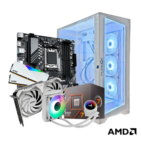 PC AMD RYZEN 5 7600X + RTX 4060 WHITE