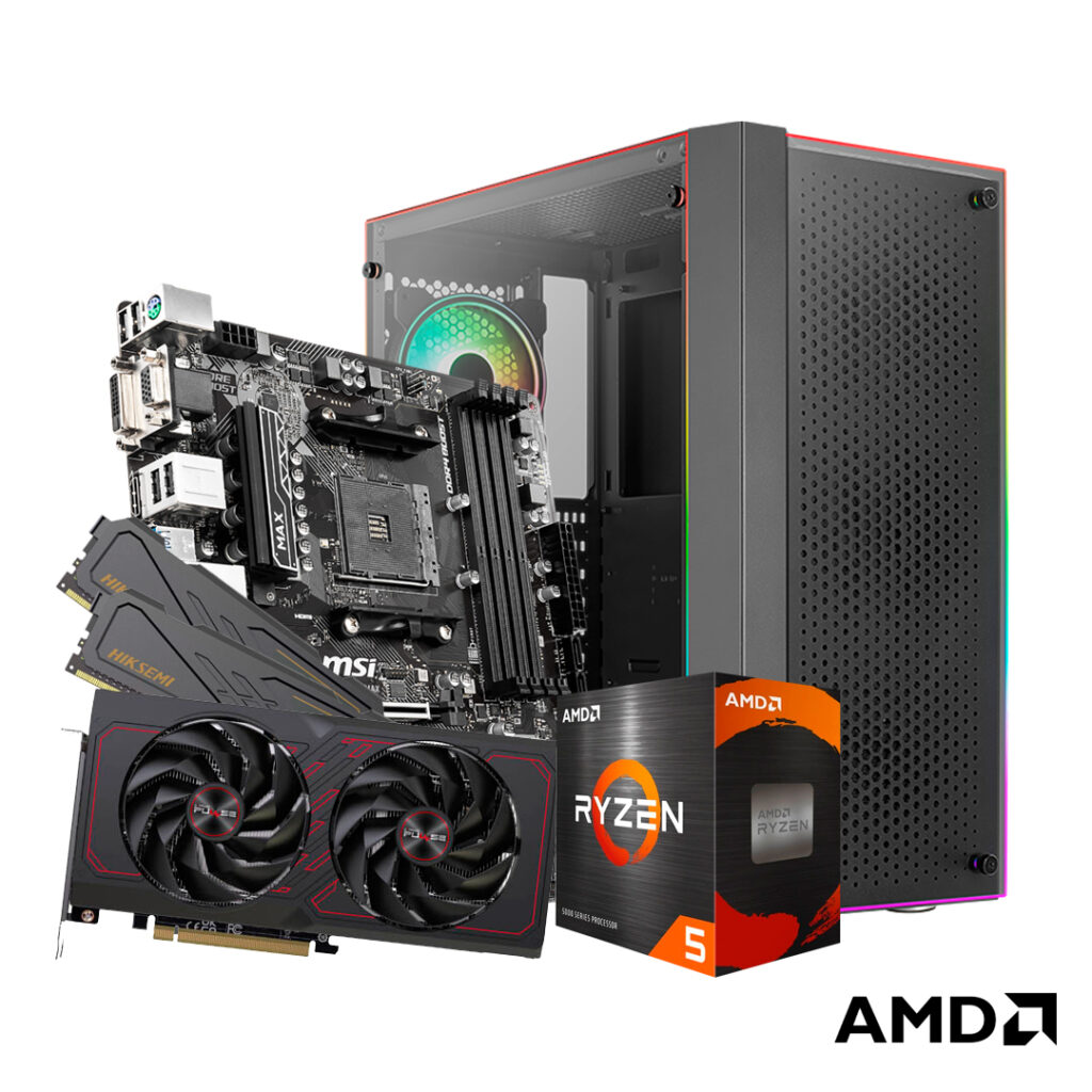 PC GAMER AMD RYZEN 5500 RX 7600 Espacio Tek