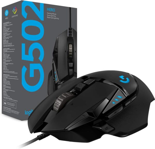 MOUSE LOGITECH G502 HERO NEGRO