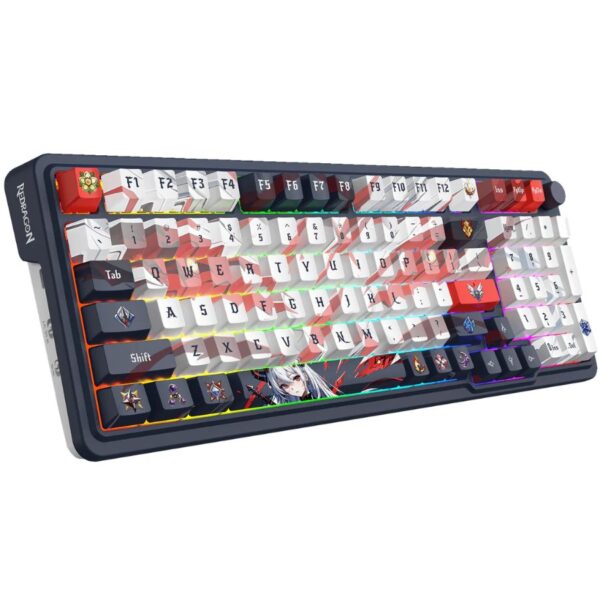 TECLADO REDRAGON EISA NEGRO/BLANCO ANIME
