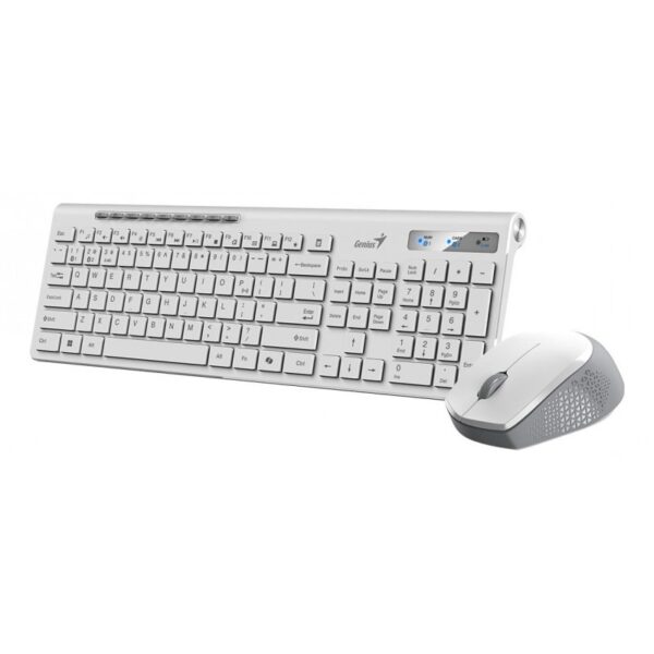 TECLADO + MOUSE GENIUS SLIMSTAR 8230 WHITE DUAL BT/2.4GHZ