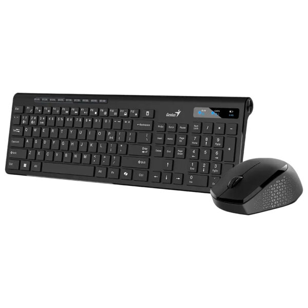 TECLADO + MOUSE GENIUS SLIMSTAR 8230 BLACK DUAL BT/2.4GHZ