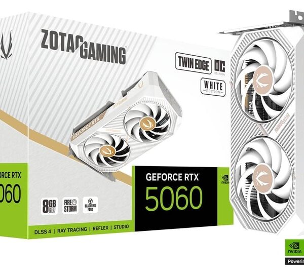 PLACA DE VIDEO ZOTAC RTX 5060 8GB TWIN EDGE OC WHITE
