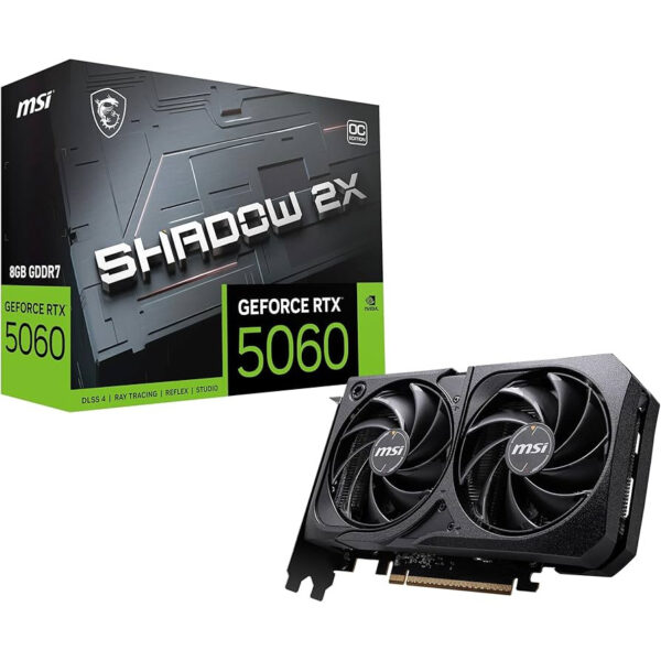 PLACA DE VIDEO MSI SHADOW 2X RTX 5050 8GB 0C PLACA DE VIDEO MSI SHADOW 2X RTX 5050 8GB 0C