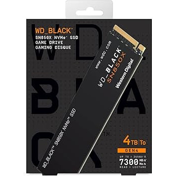 DISCO SSD M.2 4TB WD BLACK SN850X NVME WITH HEATSINK - https://espaciotek.com.ar