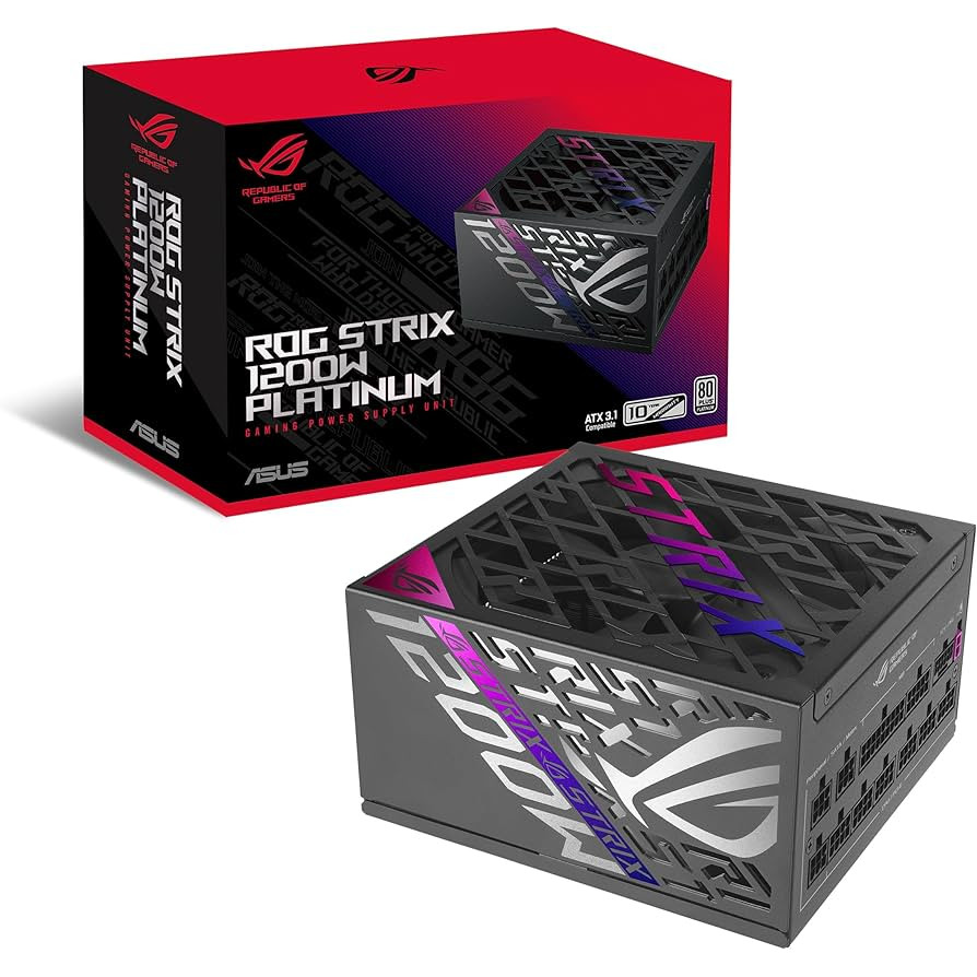 FUENTE ASUS ROG STRIX 1200W GAMING ATX 3.1 PCIE  5.1  80 PLUS PLATINUM