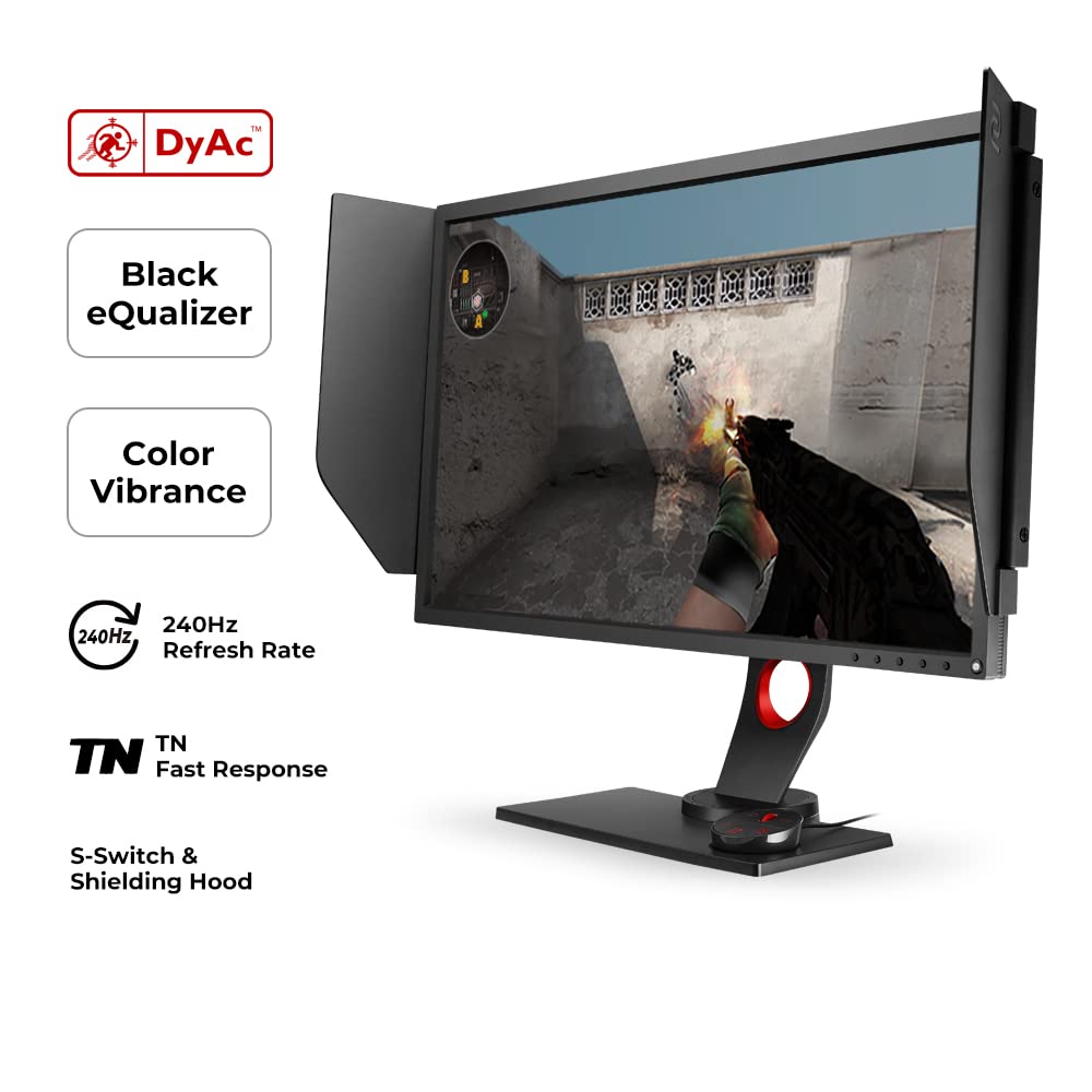 MONITOR 27 GAMER ZOWIE XL2746K LED TN FHD 240hz c/escudo - https://espaciotek.com.ar