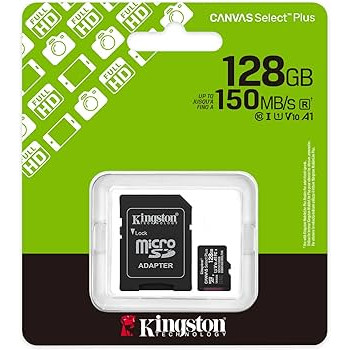 MEMORIA MICRO SD KINGSTON 128GB CANVAS SELECT PLUS