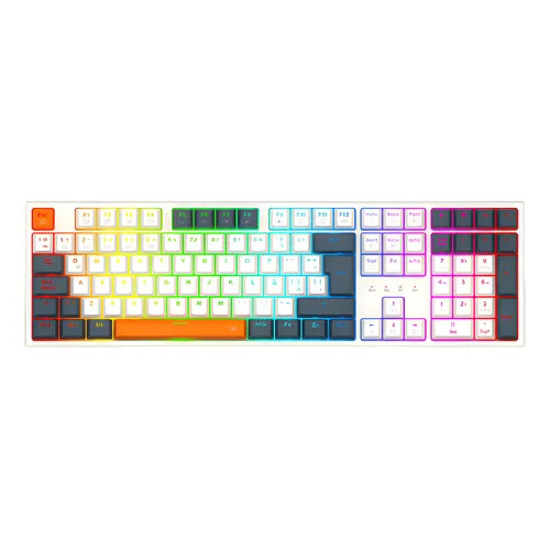 TECLADO REDRAGON MECANICO TRUNDLE K668WBO-RGB-SP