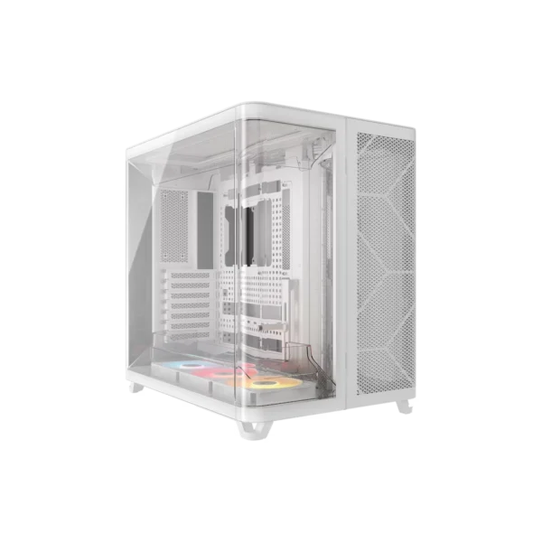 Gabinete CORSAIR ARGB AIR 5400 RS-R Mid Tower con triple cámara Blanco