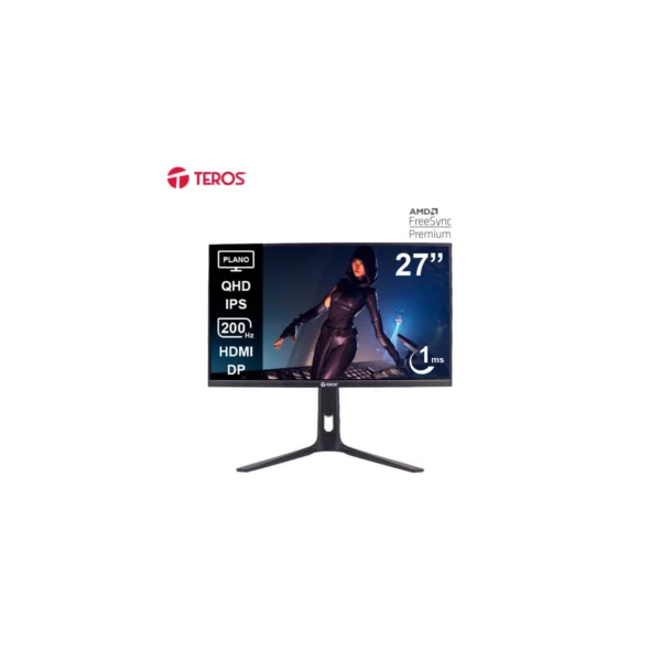 Monitor Teros TE-2754G Gaming 27″ Plano IPS QHD (2560×1440) 200Hz 1ms