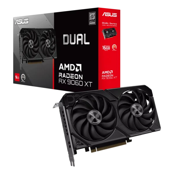 Placa de Video ASUS AMD Radeon DUAL RX9060XT 16GB