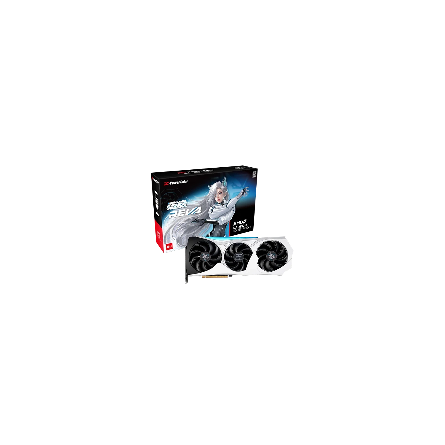 Placa PowerColor Hellhound RX9070XT 16GB REVA Edition 16GB GDDR6