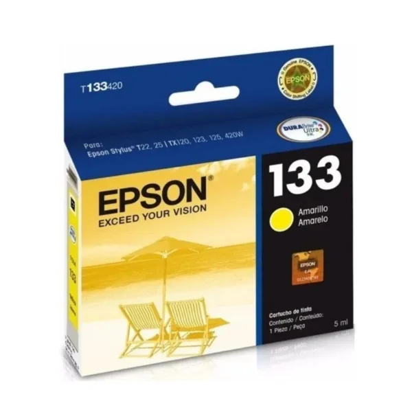Cartucho de Tinta Epson 133 Amarillo Cartucho de Tinta Epson 133 Amarillo