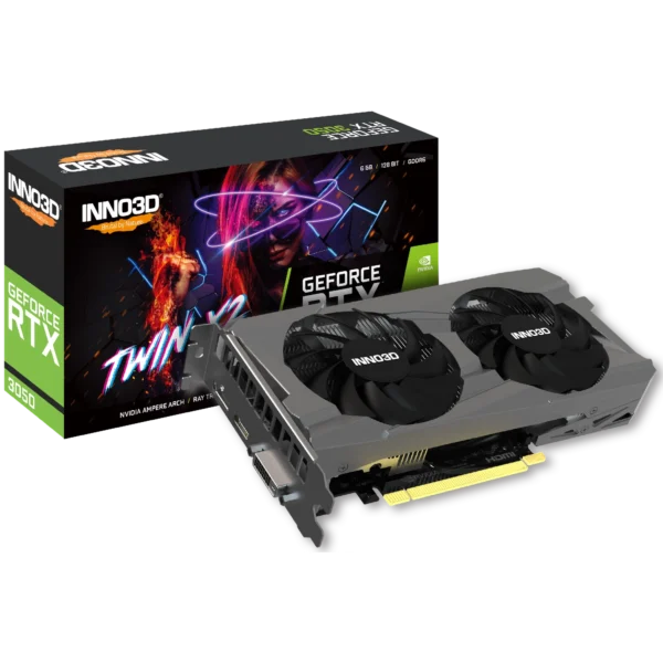 Placa de Video INNO3D NVIDIA Geforce RTX 3050 6GB GDDR6 TWIN X2