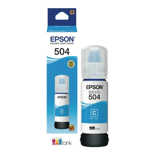 Botella de Tinta Epson 504 Cian Botella de Tinta Epson 504 Cian