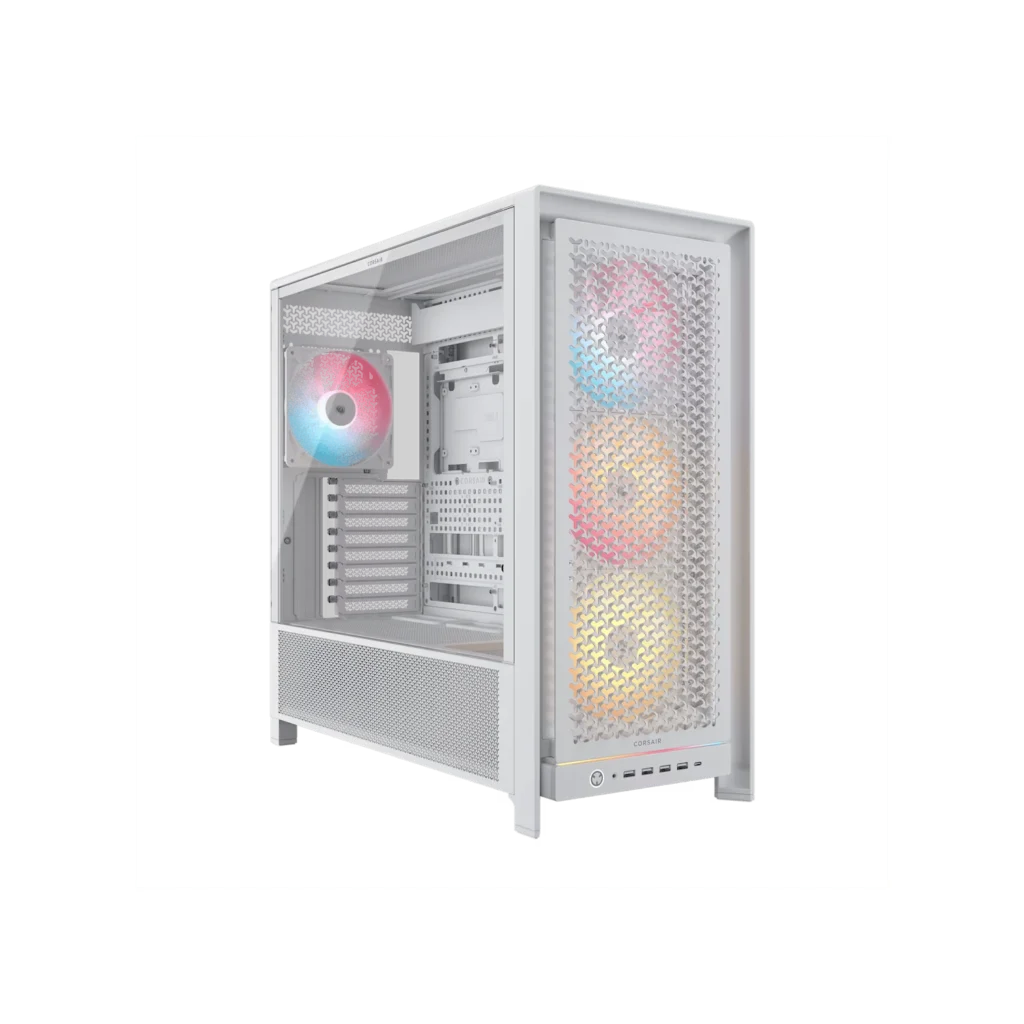 Gabinete CORSAIR FRAME 5000D RS ARGB Mid Tower Aire Elevado blanco