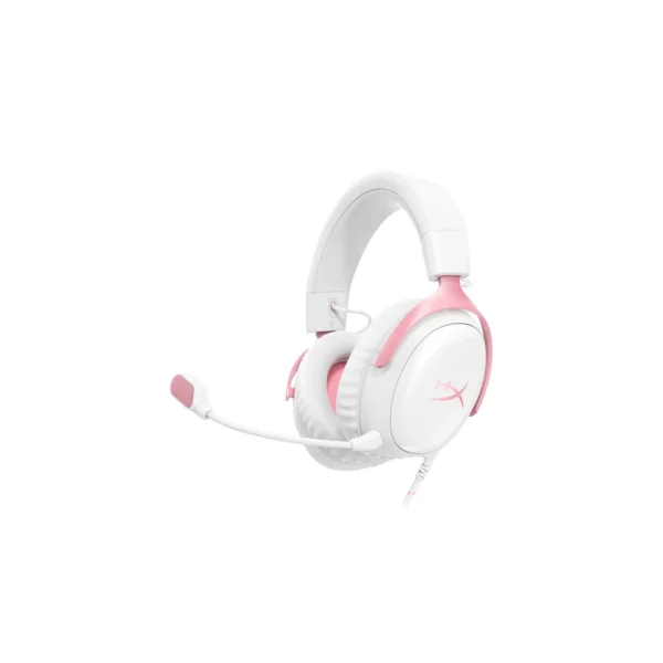 Auricular HyperX Cloud III Cableado – (Blanco/Rosa)