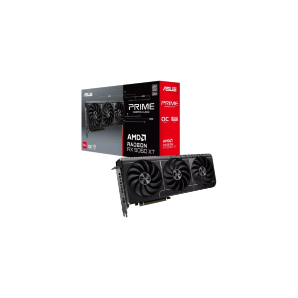 Placa de Video ASUS AMD Radeon PRIME-RX9060XT O16G GDDR6