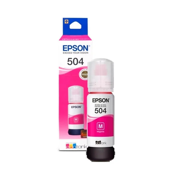 Botella de Tinta Epson 504 Magenta Botella de Tinta Epson 504 Magenta