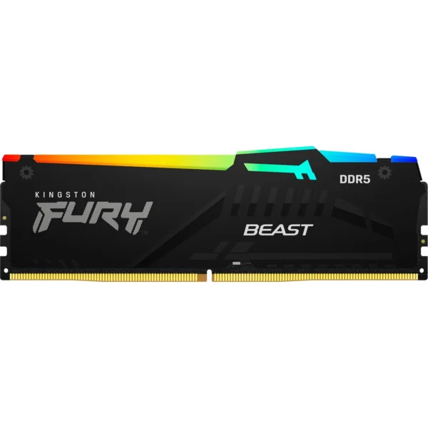 Memoria Ram UDIMM KINGSTON Fury Beast 16GB DDR5 6000MHz Negro RGB CL36 1.35V Memoria Ram UDIMM KINGSTON Fury Beast 16GB DDR5 6000MHz Negro RGB CL36 1.35V