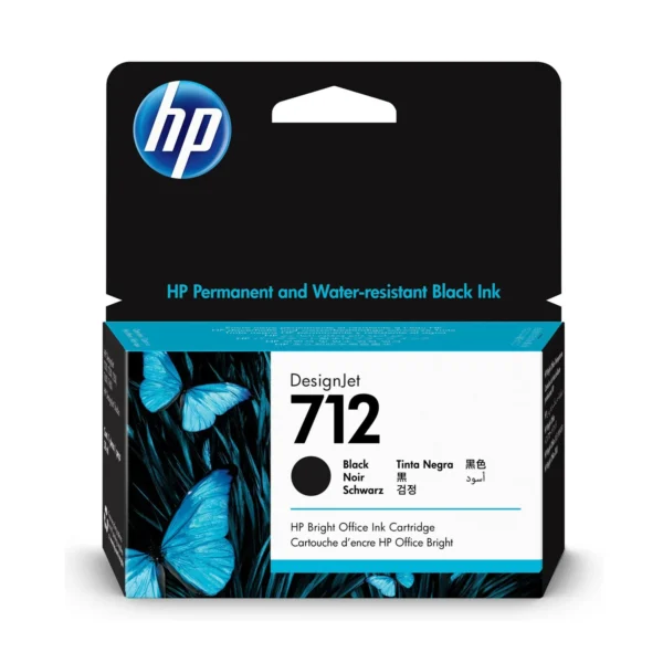 Cartucho de Tinta Plotter HP 712 Negra Alto Rendimiento Cartucho de Tinta Plotter HP 712 Negra Alto Rendimiento