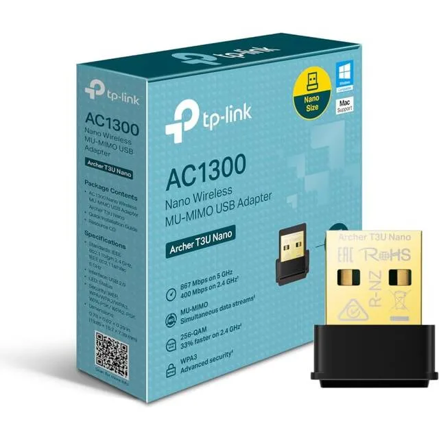 Adaptador USB WiFi Tp-Link Archer T3U Nano AC1300