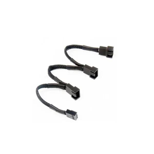 Cable Divisor Nisuta PWM para 3 coolers de 3 y 4 pines