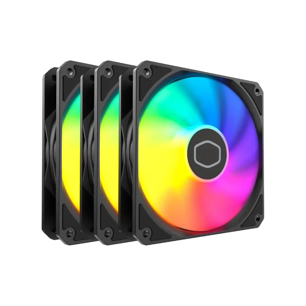 Cooler Fan Cooler Master MF120 Lite ARGB Black Pack x3