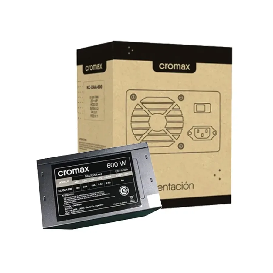 Fuente Cromax 600W