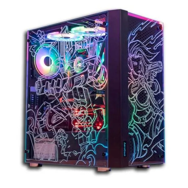 Gabinete Aerocool Skribble-G-BK-V1