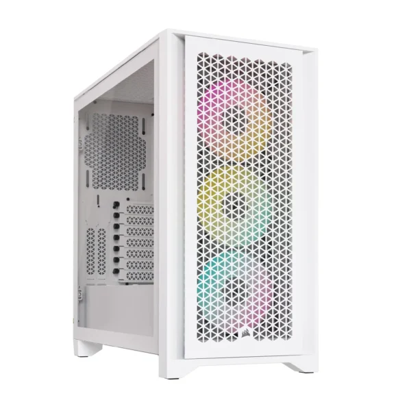 Gabinete Corsair 4000D RGB Airflow White Gabinete Corsair 4000D RGB Airflow White