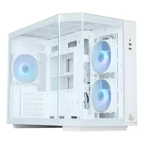 Gabinete Evolabs Primacy White Edition EVO-300MW C/FAN