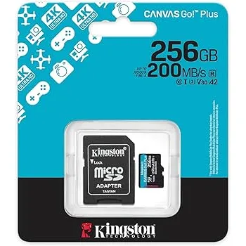 Memoria Micro SD Kingston 256GB Canvas GO Plus GEN4
