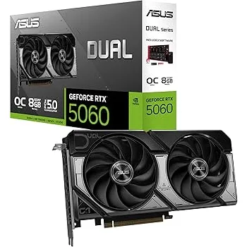 Placa de Video Asus Dual RTX5060 O8 Placa de Video Asus Dual RTX5060 O8
