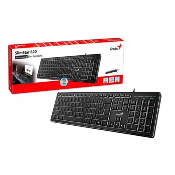 Teclado Genius Slimstar 820 Retroiluminado Teclado Genius Slimstar 820 Retroiluminado