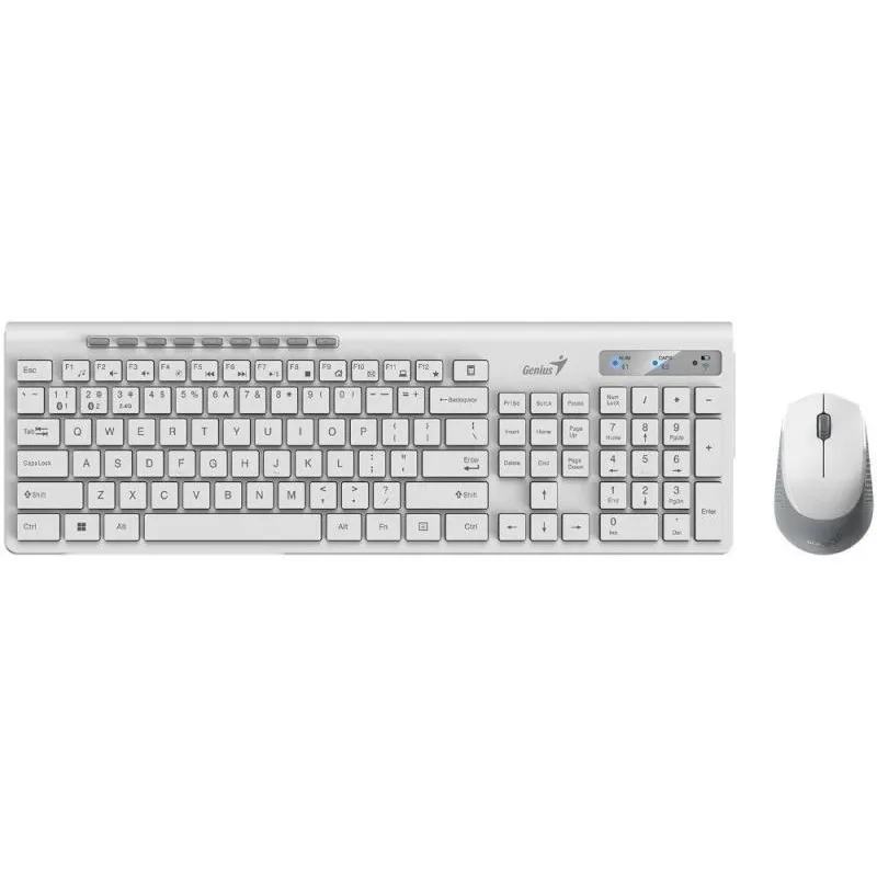 Teclado y Mouse Genius Slimstar 8230 White Wireless Bluetooth