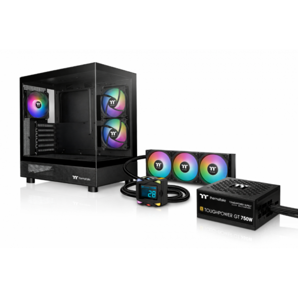 Gabinete c/fuente Thermaltake View 270 + 750w 80 Plus Gold + LA360-S ARGB (Full KIT)