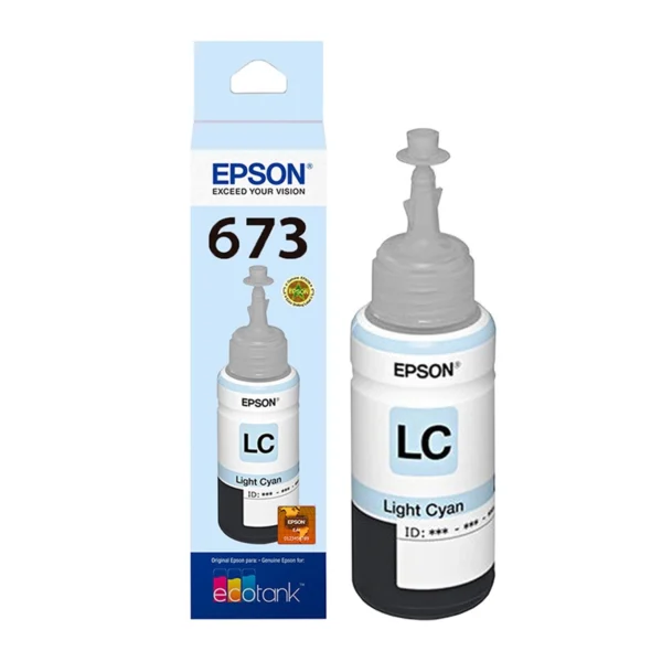Botella de Tinta Epson 673 Cian Claro Botella de Tinta Epson 673 Cian Claro
