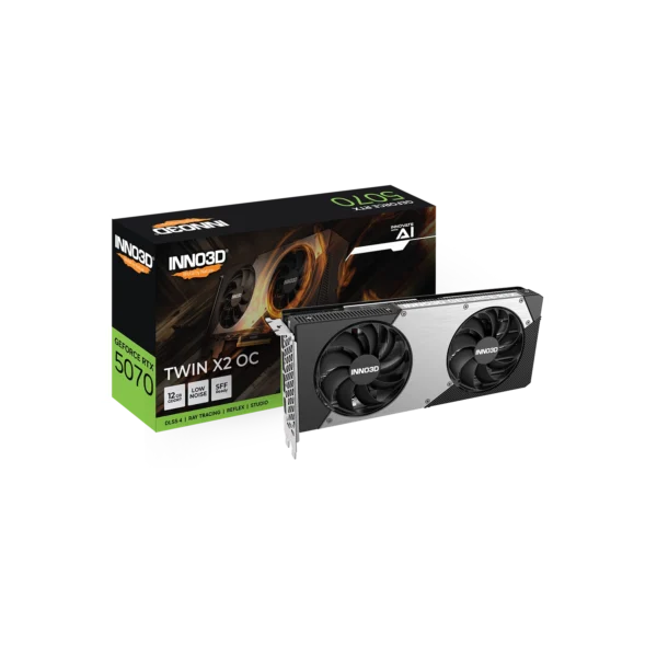 Placa de Video INNO3D NVIDIA Geforce RTX 5070 12GB GDDR7 TWIN X2