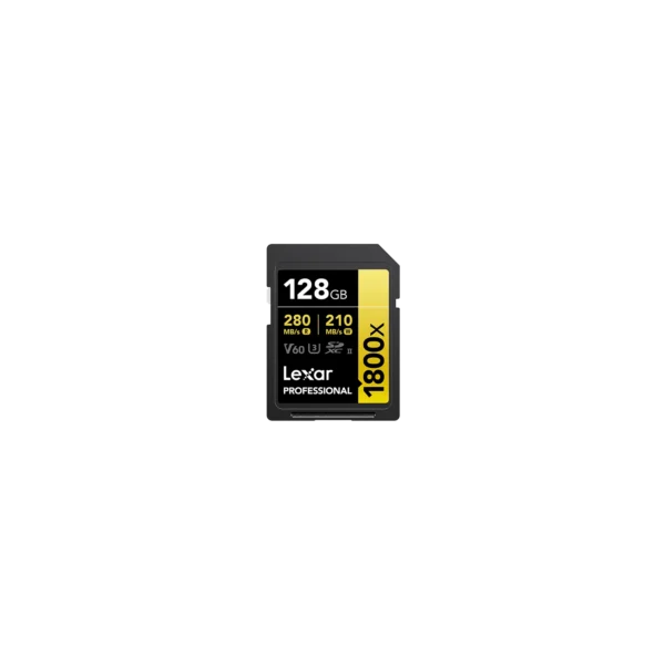Tarjeta SDXC Lexar 1800X 128GB UHS-II C10 Tarjeta SDXC Lexar 1800X 128GB UHS-II C10