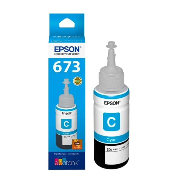 Botella de Tinta Epson 673 Cian Botella de Tinta Epson 673 Cian