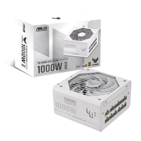 FUENTE ASUS TUF GAMING 1000W WHITE EDITION ATX 3.1 PCIE 5 80 PLUS GOLD