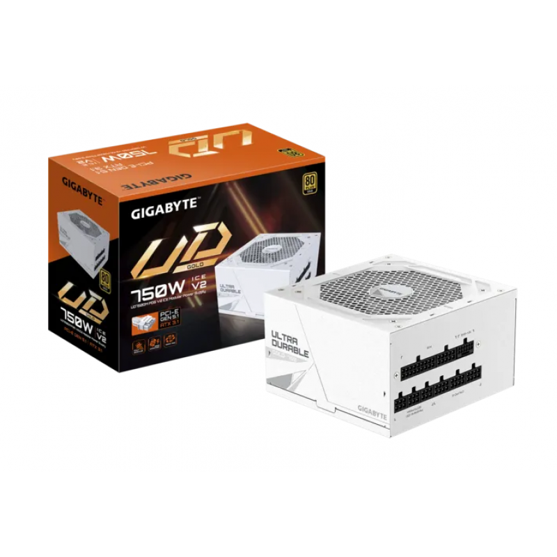 FUENTE GAMER GIGABYTE 750W PG5 ICE 80 PLUS MODULAR GOLD