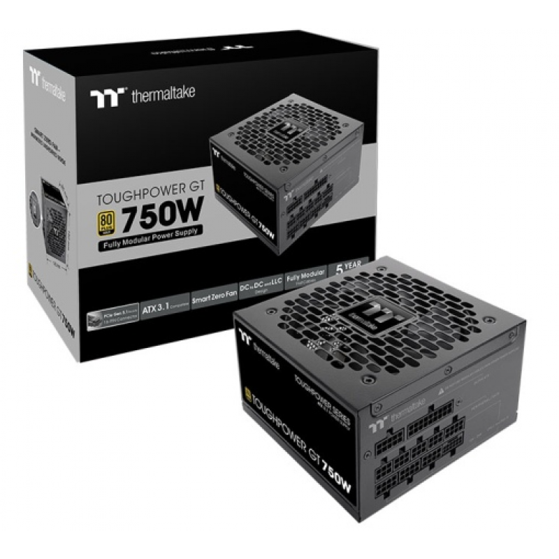 FUENTE GAMER THERMALTAKE TP GT 750W ANALOG 80 PLUS GOLD