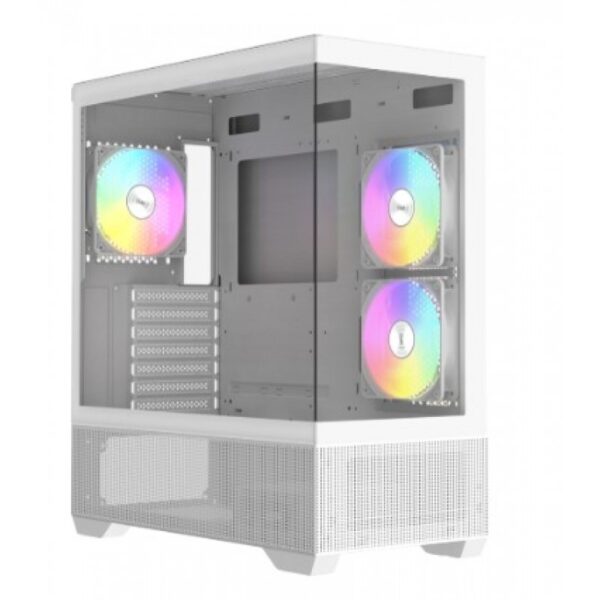 GABINETE GAMER RAIDMAX INFINITA i801 AIR WHITE FISHTANK ARGB TG