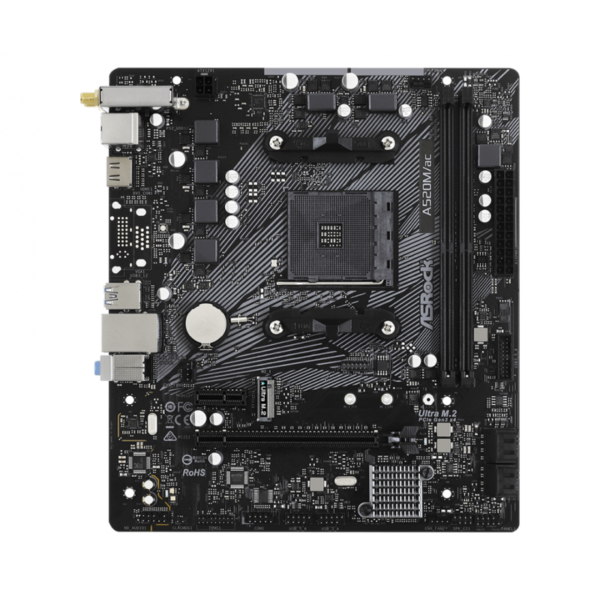 MOTHER ASROCK (AM4) A520M WIFI-AC+BT (BULK)